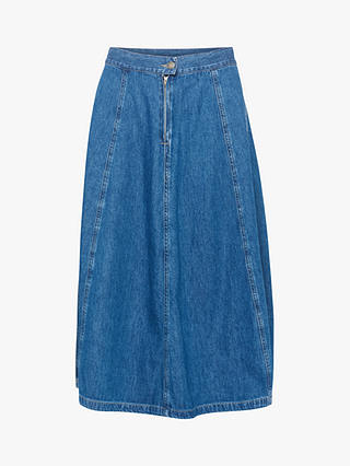 MY ESSENTIAL WARDROBE Malo Denim Midi Skirt, Blue Vintage Wash
