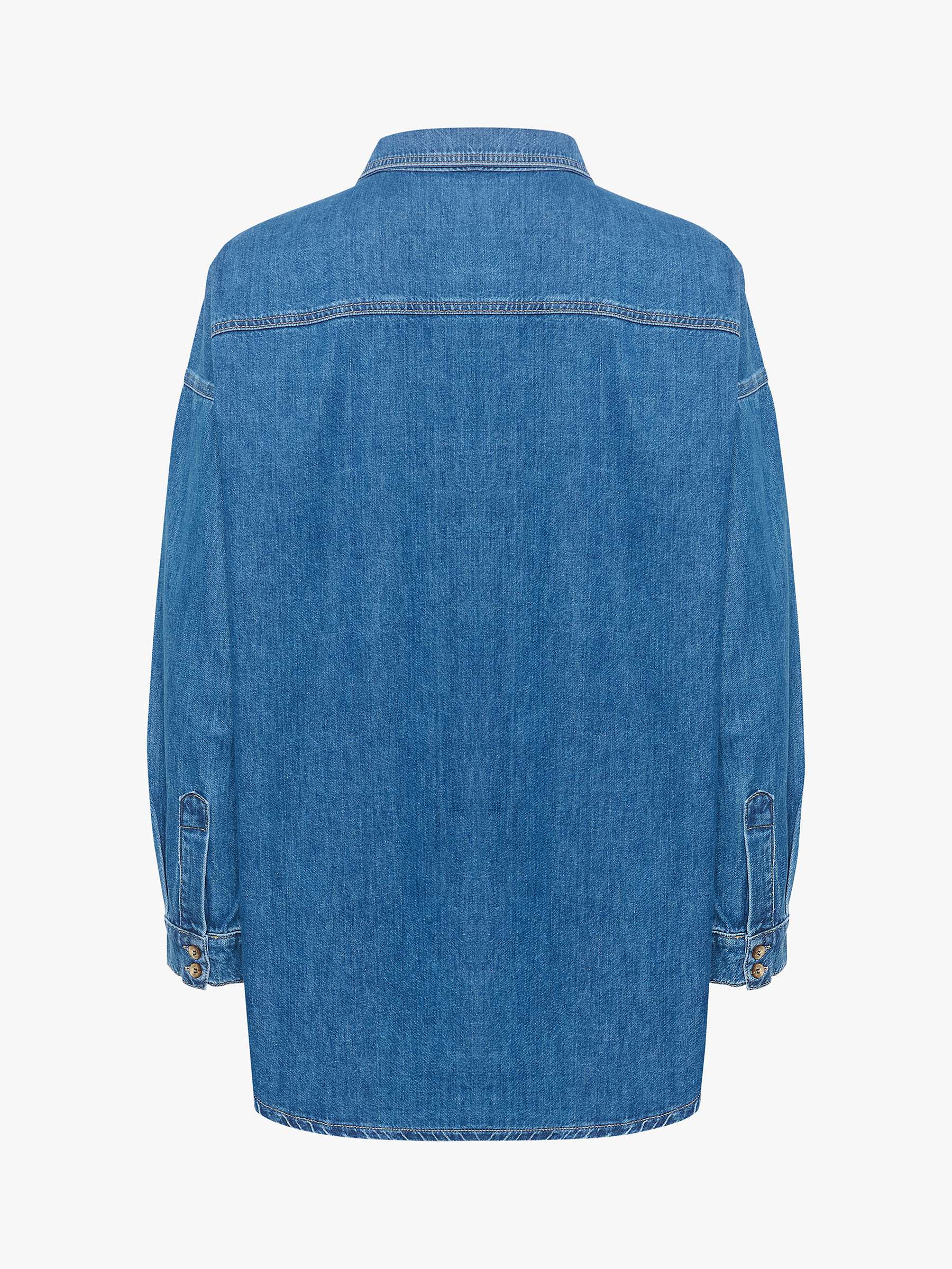 Buy MY ESSENTIAL WARDROBE Malo Relaxed Fit Denim Shirt, Blue Vintage Wash Online at johnlewis.com