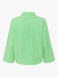 MY ESSENTIAL WARDROBE Zenia Casual Fit Button Up Shirt, Irish Green Melange, Irish Green Melange