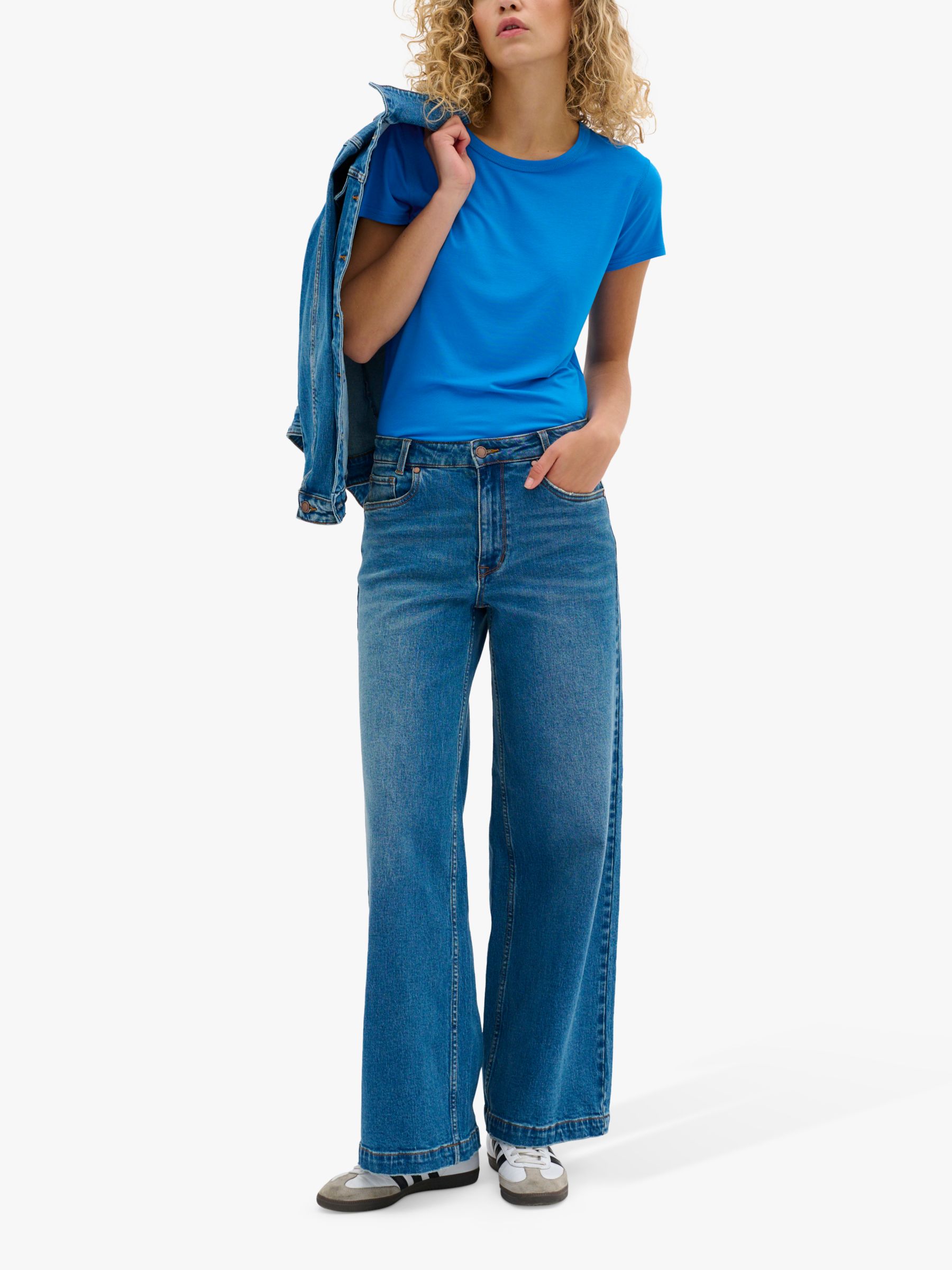 Buy MY ESSENTIAL WARDROBE The Modal Tee, Directoire Blue Online at johnlewis.com
