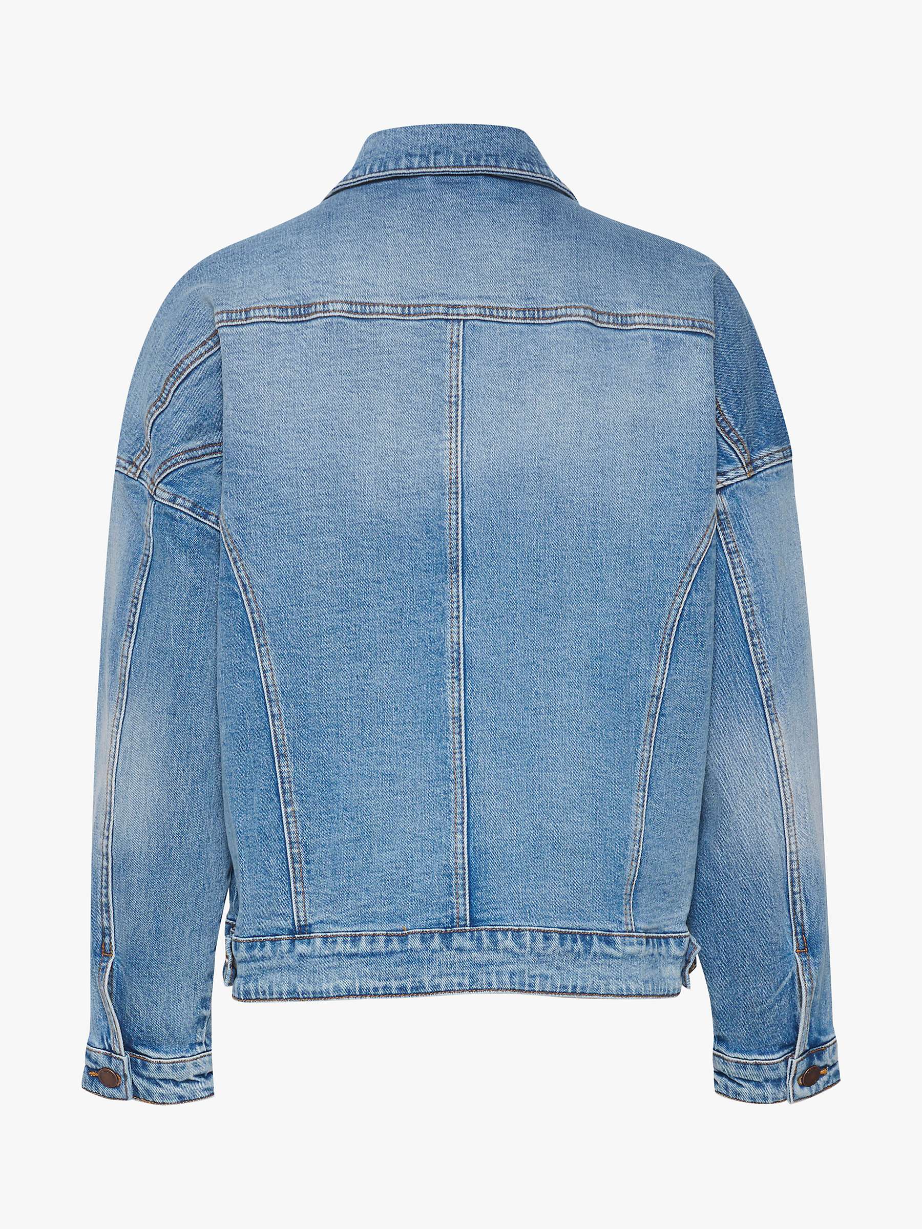 Buy MY ESSENTIAL WARDROBE Dango Casual Fit Denim Jacket, Blue Retro Wash Online at johnlewis.com