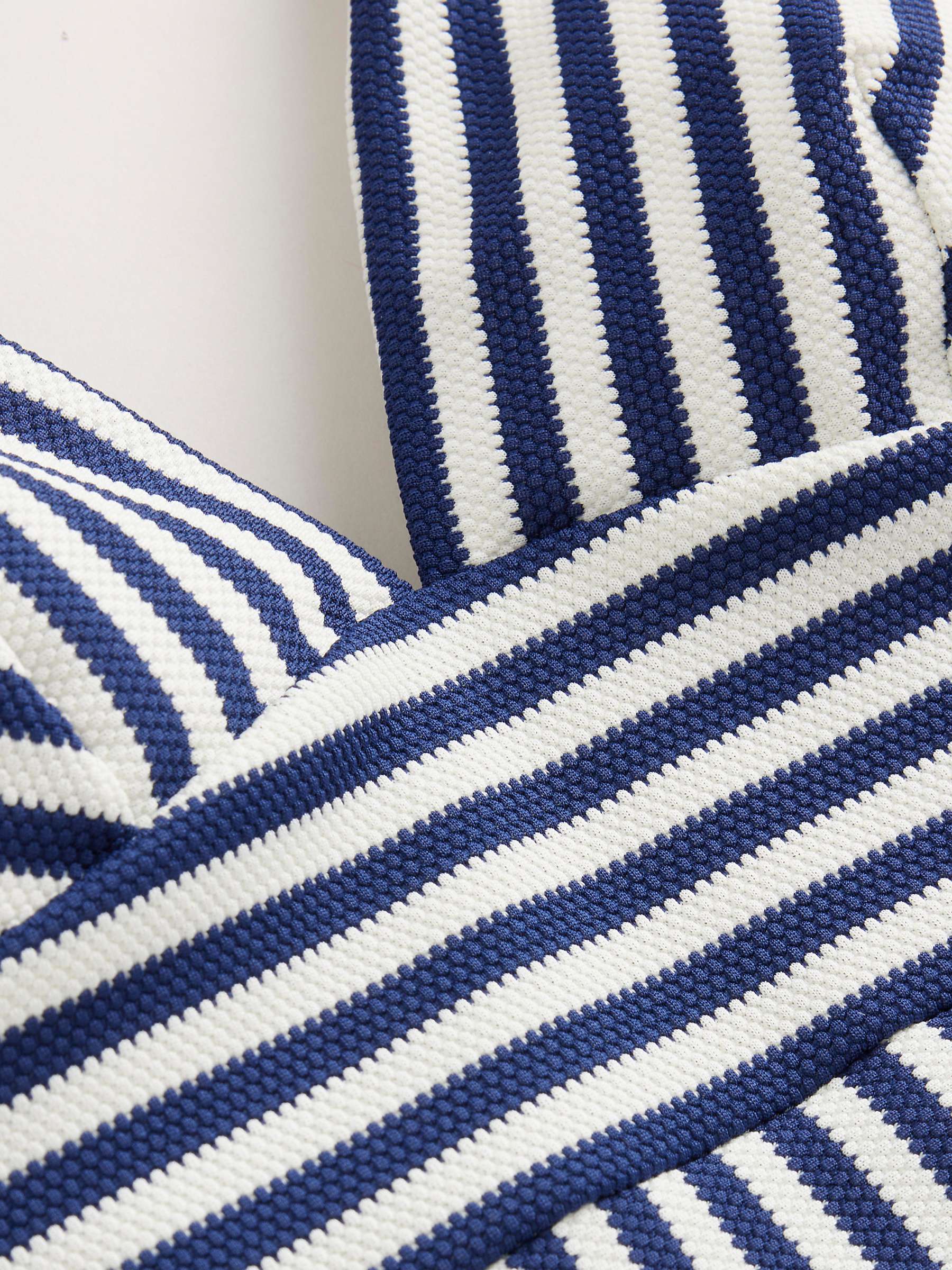 Buy Boden Arezzo Stripe V-Neck Swimsuit, Navy/Ivory Online at johnlewis.com
