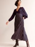 Boden Francis Empire Line Maxi Dress, Navy/Multi