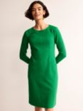 Boden Ellen Ottoman Shift Dress, Green Tambourine, Green Tambourine