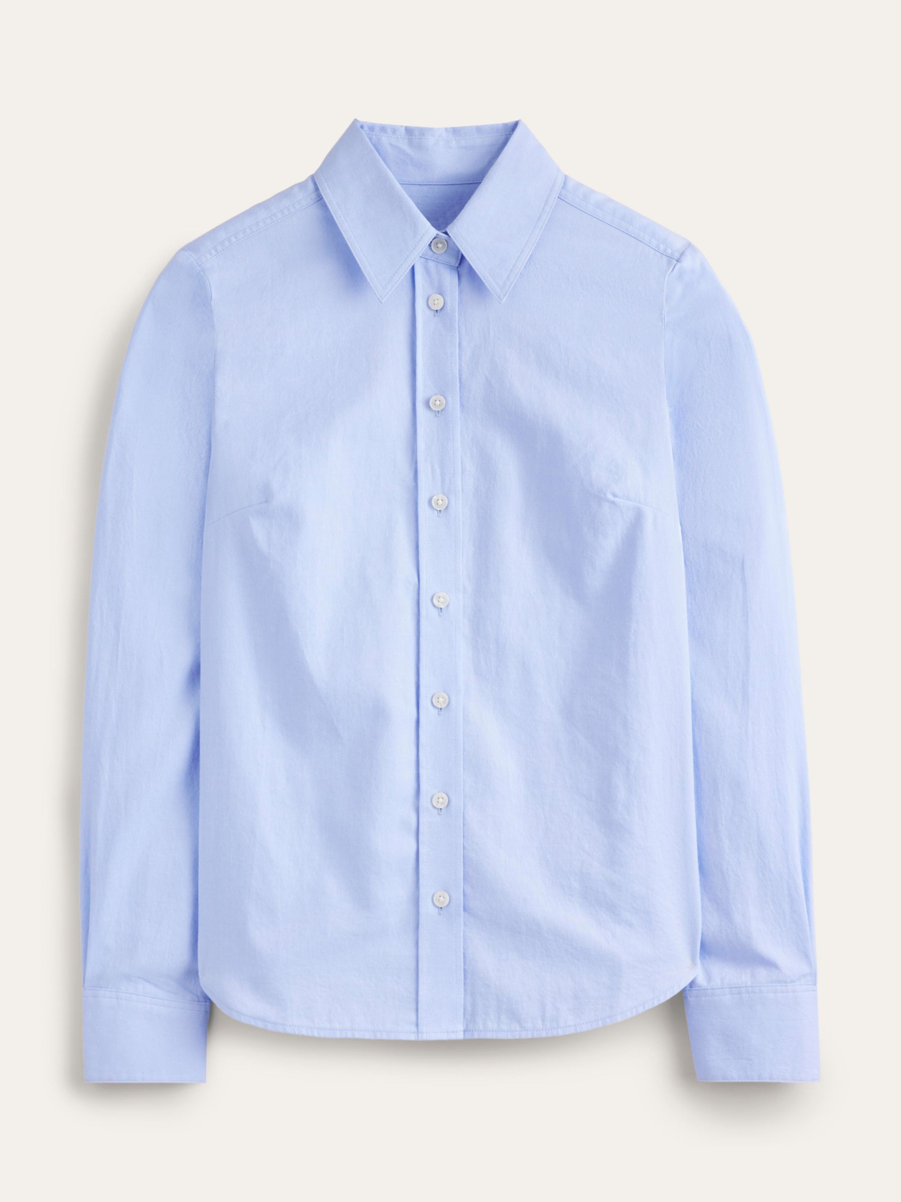 Boden Sienna Cotton Abstract Heart Shirt, Navy, Blue Oxford at John ...