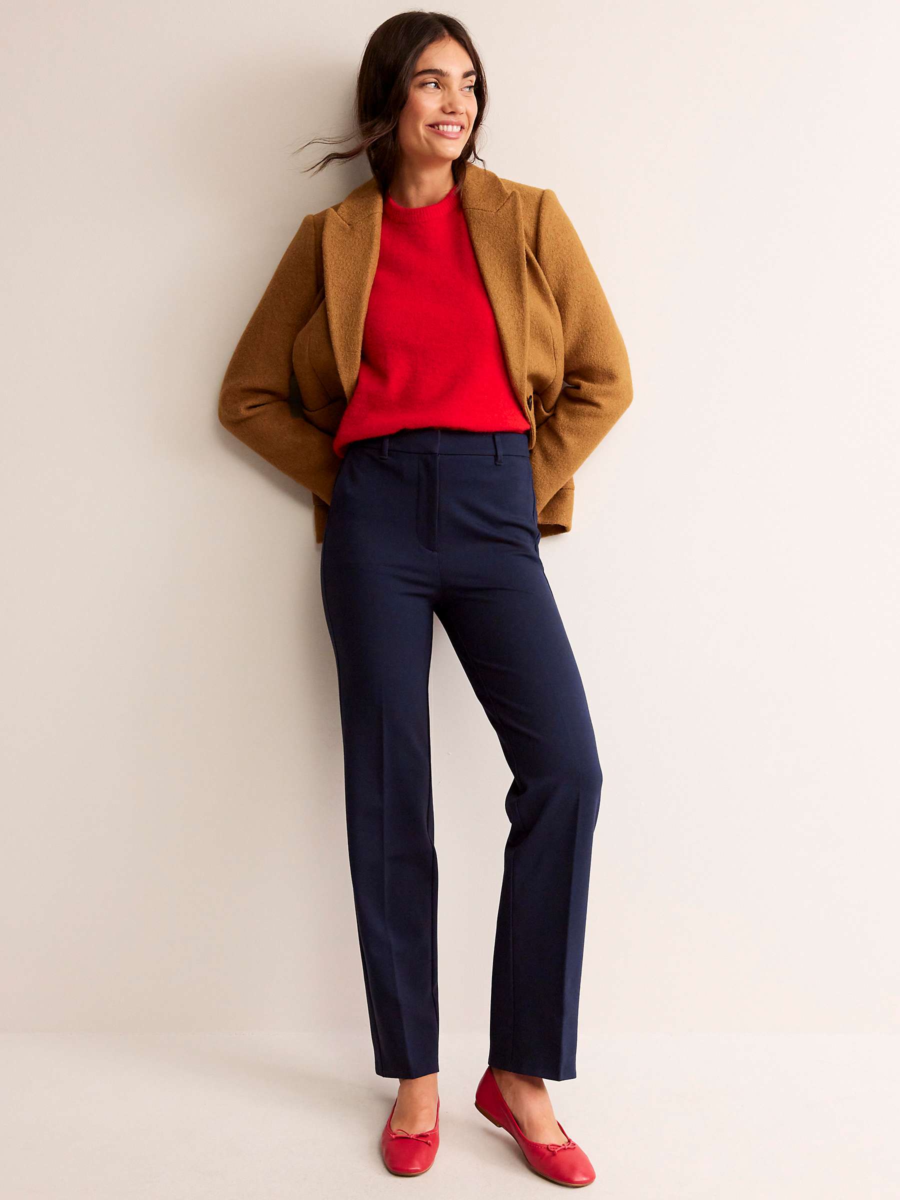 Buy Boden Pimilico Ponte Trousers Online at johnlewis.com