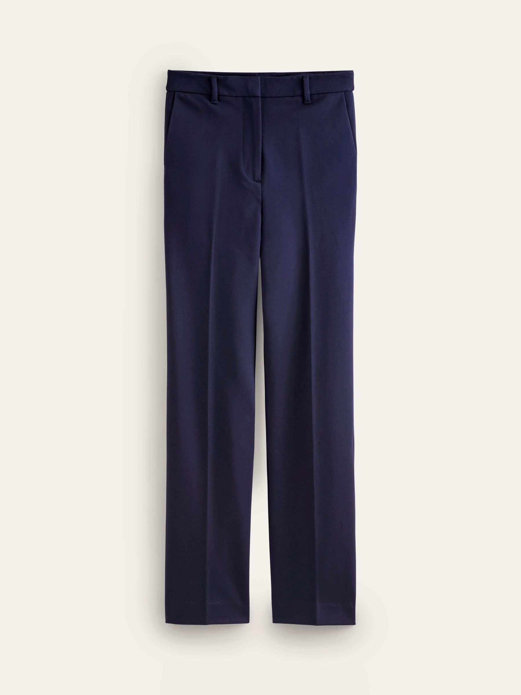 Boden Pimilico Ponte Trousers, Navy at John Lewis & Partners