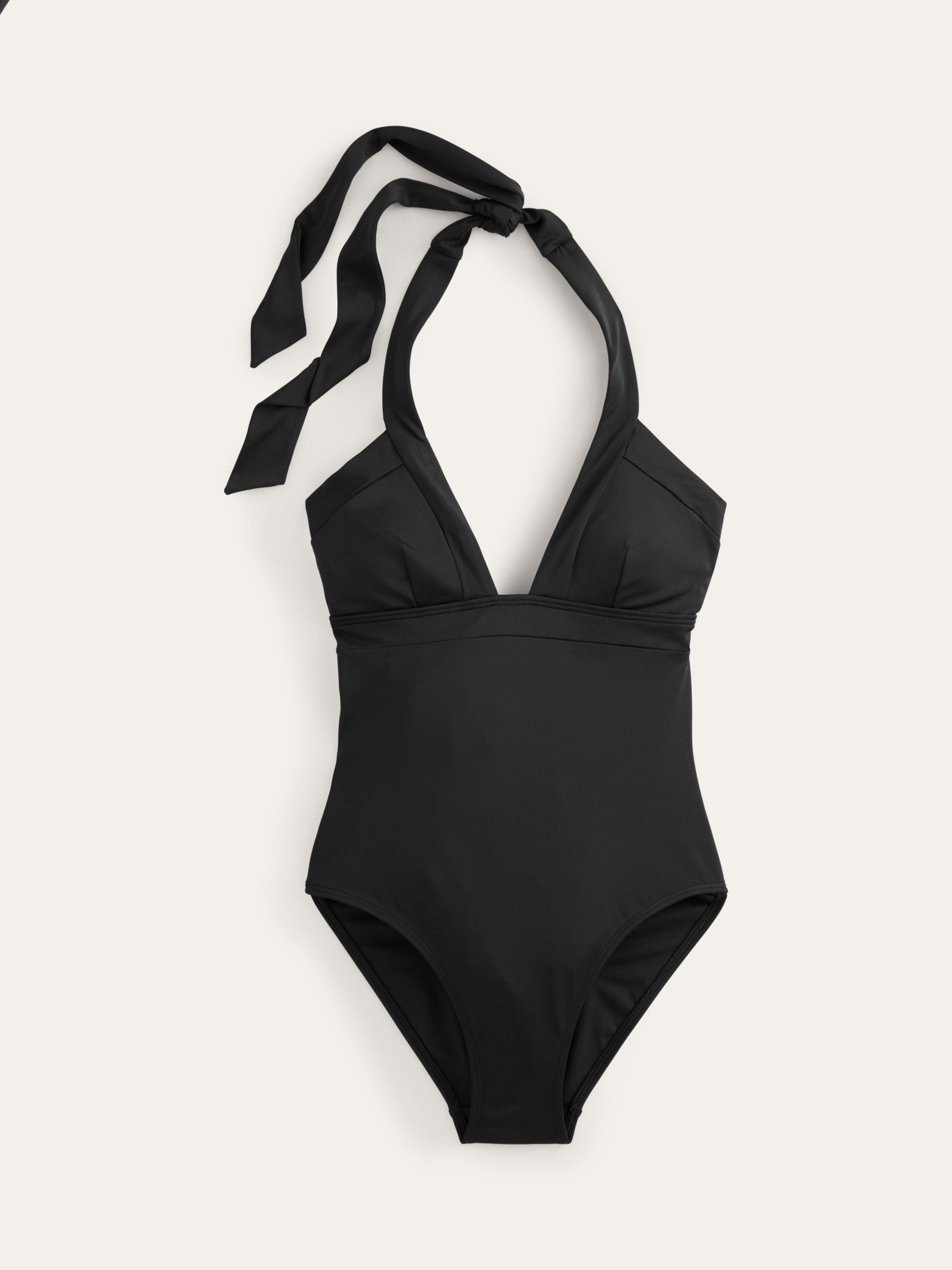 Buy Boden Ithaca Halterneck Swimsuit, Black Online at johnlewis.com