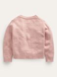 Mini Boden Kids' Wool Blend Strawberry Cardigan, Pink