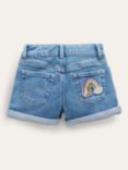 Mini Boden Kids' Denim Shorts, Light Vintage