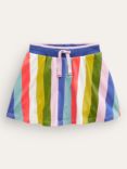 Mini Boden Kids' Rainbow Stripe Jersey Skort, Multi