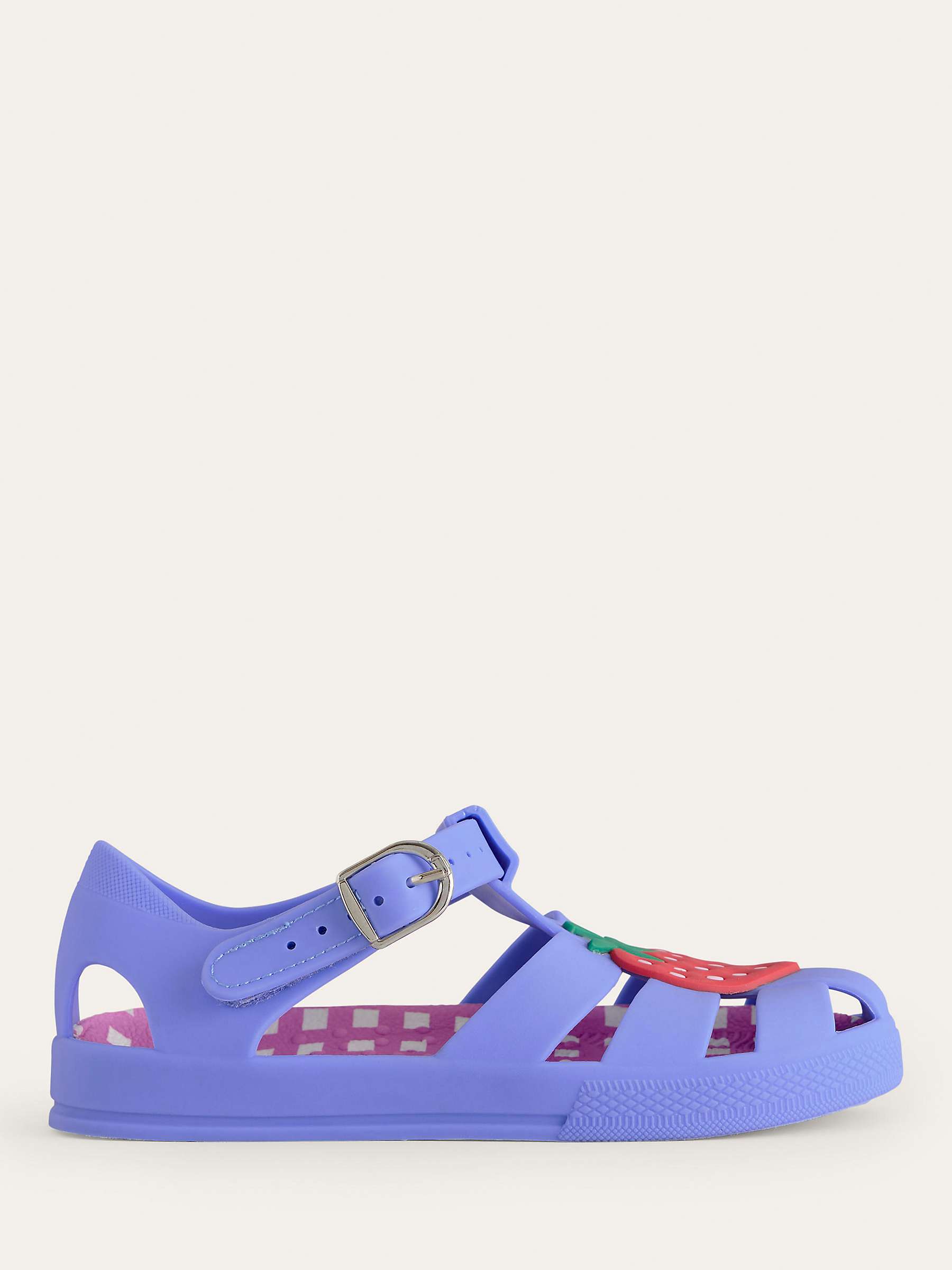 Buy Mini Boden Kids' Strawberry Jelly Shoes, Purple Online at johnlewis.com