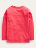 Mini Boden Kids' Superstitch Dragon T-Shirt, Jam Red Dragon