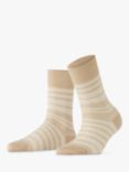 FALKE Sensitive Sunset Stripe Ankle Socks, Pearl