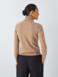 John Lewis Cashmere Roll Neck Jumper, Camel