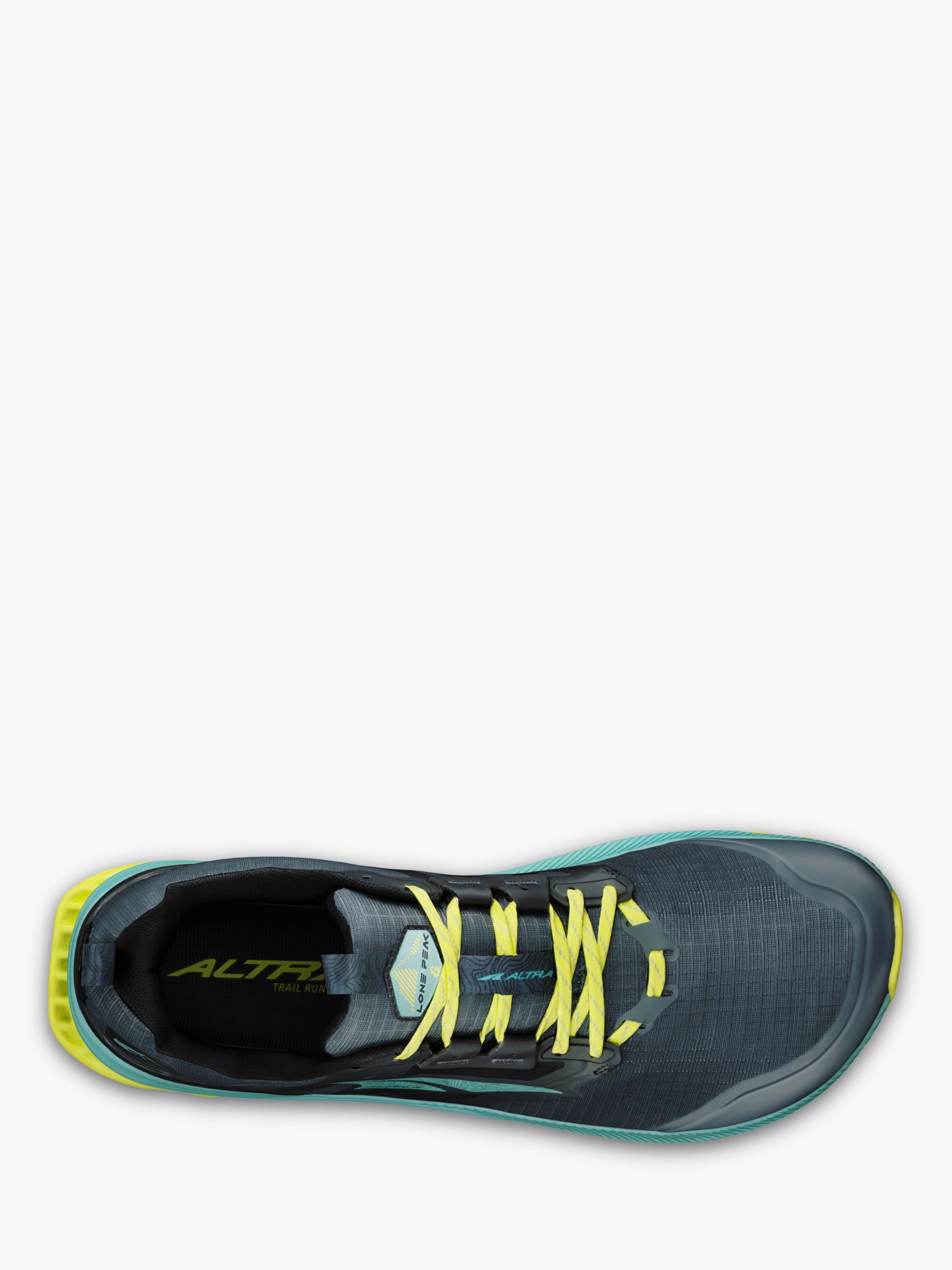 Altra Lone Peak 8  2 Men's Trail Running Shoes, Black/Green, 10