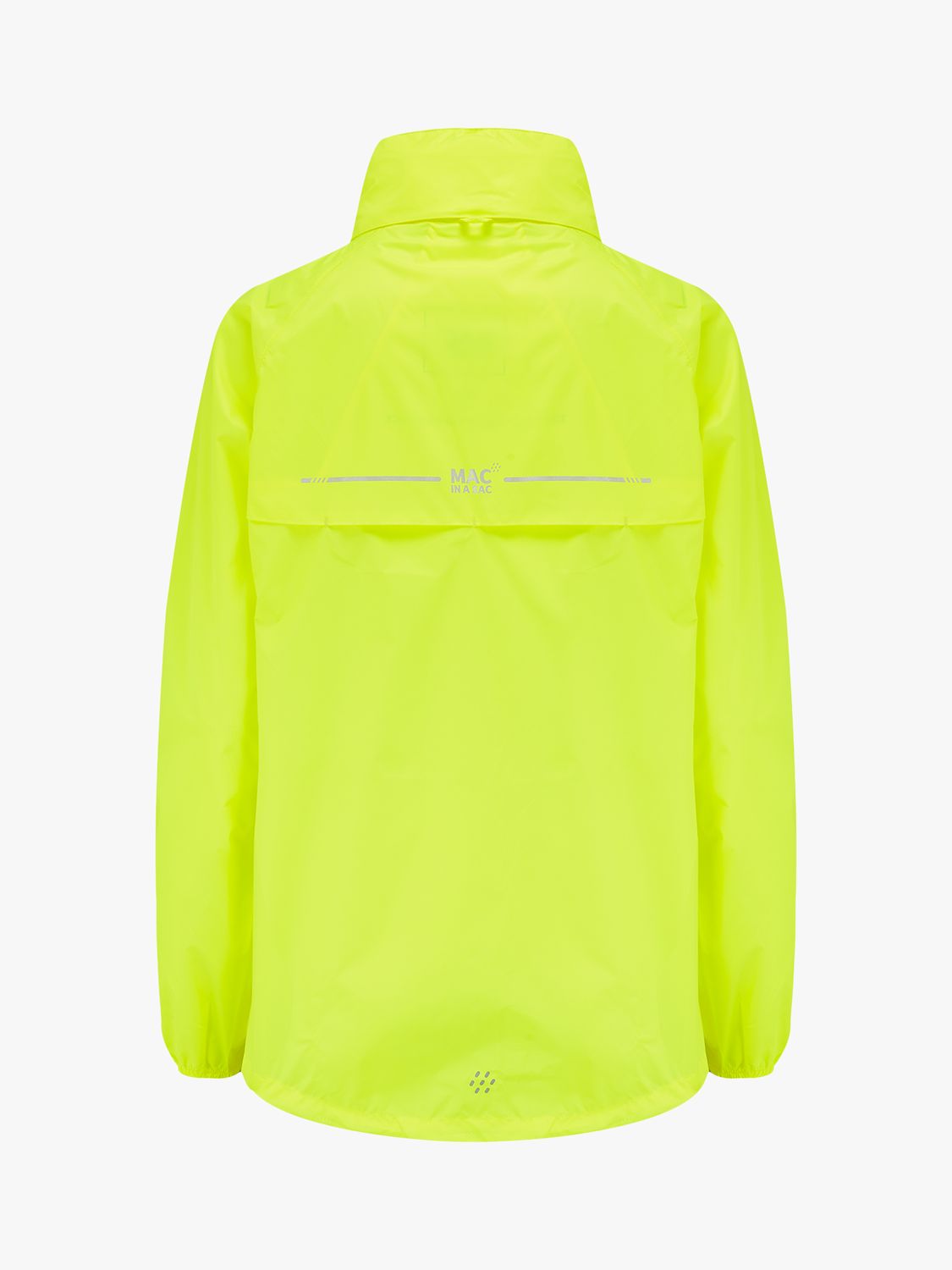 Mac In A Sac Origin II Unisex Packable Waterproof Jacket, Neon Yellow, XS