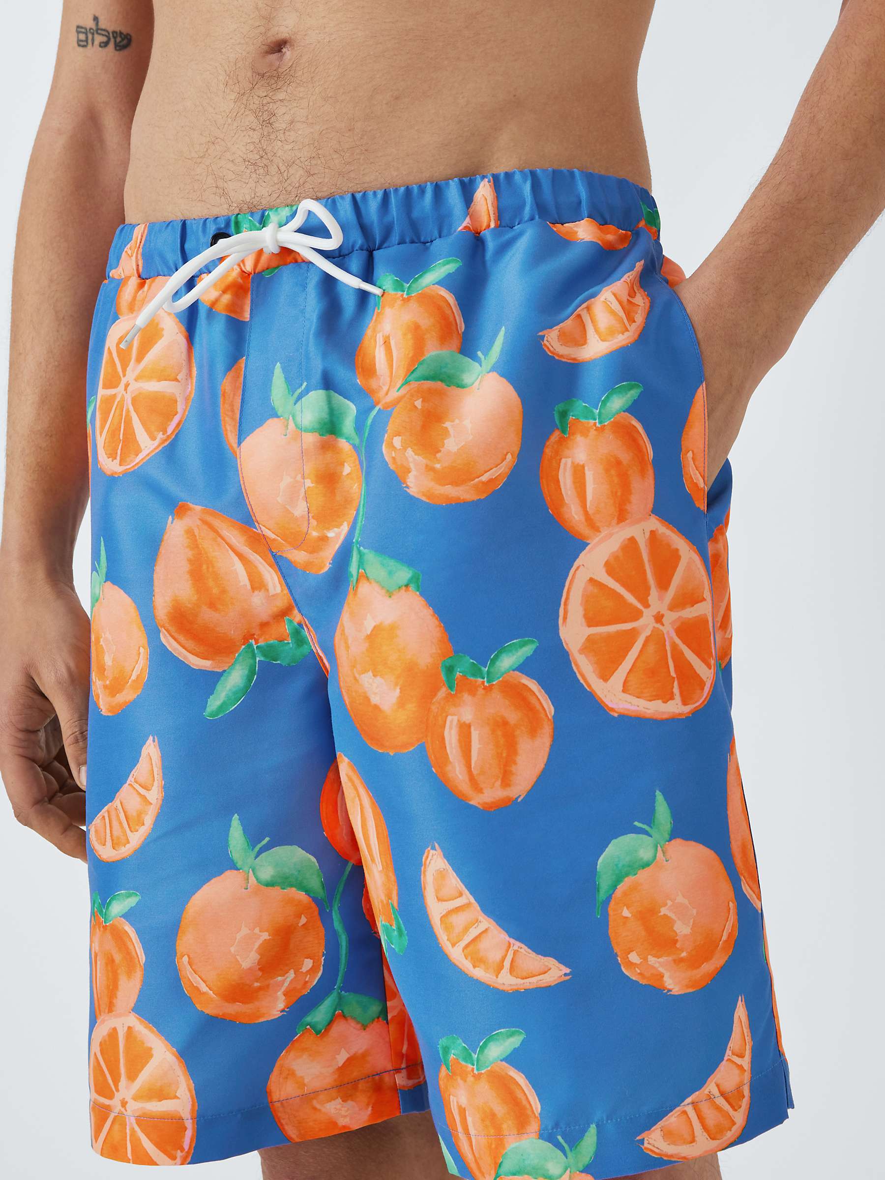 Buy Their Nibs Orange Print Swim Shorts Online at johnlewis.com
