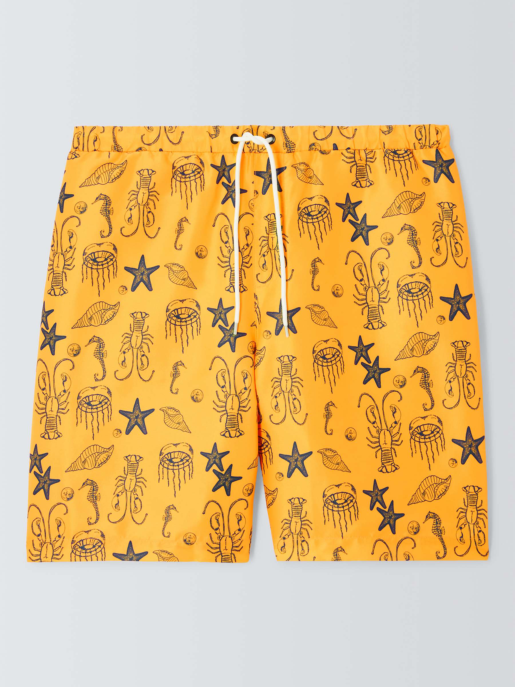 Buy Their Nibs Sea Creatures Swim Shorts, Yellow Online at johnlewis.com