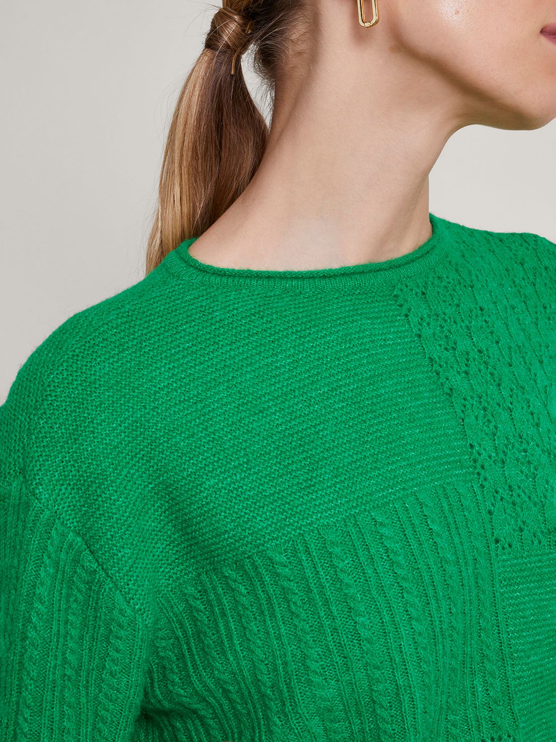 Buy Monsoon San Supersoft Mixed Texture Jumper Online at johnlewis.com