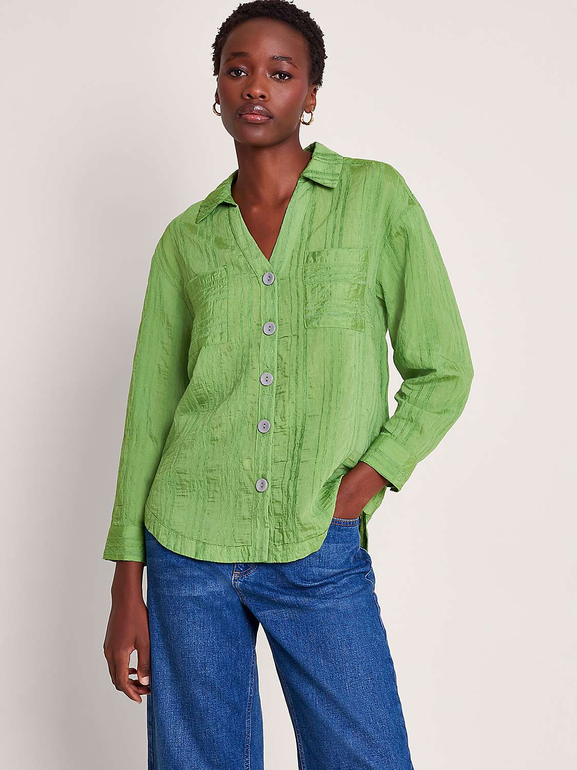 Buy Monsoon Sofia Textured Shirt Online at johnlewis.com