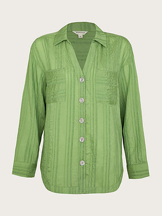 Monsoon Sofia Textured Shirt, Green