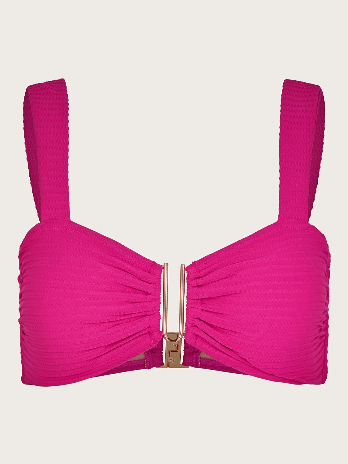 Monsoon Maria Bikini Top, Pink, 8