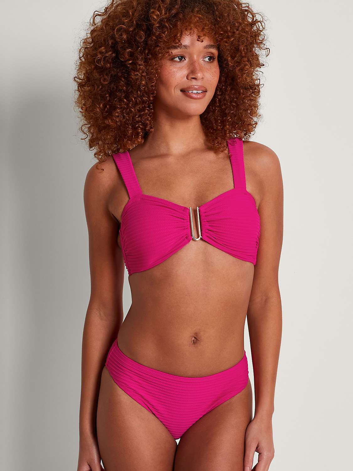 Buy Monsoon Maria Bikini Bottoms, Pink Online at johnlewis.com