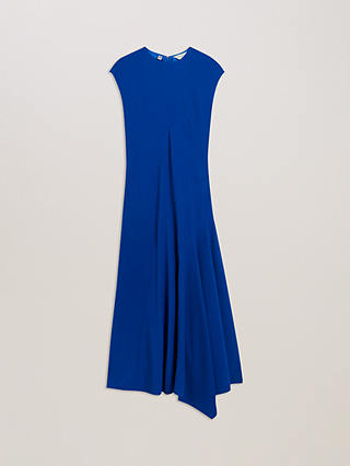 Ted Baker Isparta Asymmetric Hem Midi Dress, Blue