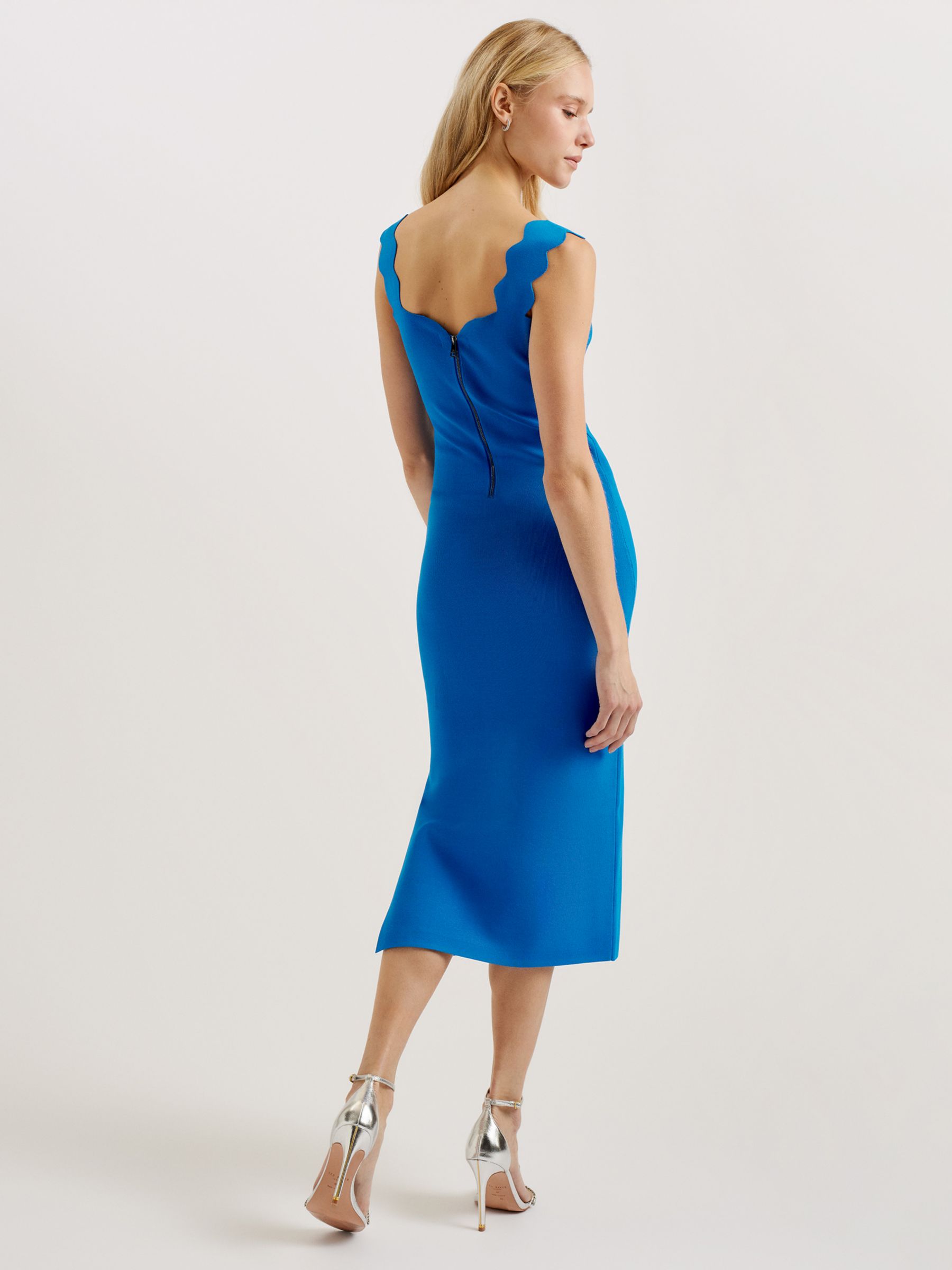 Buy Ted Baker Sharmay Scallop Strap Bodycon Midi Dress Online at johnlewis.com