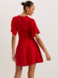 Ted Baker Oliviha Rib Engineered Skater Dress, Red, Red