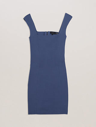 Ted Baker Imojenn Knitted Bodycon Mini Dress, Blue
