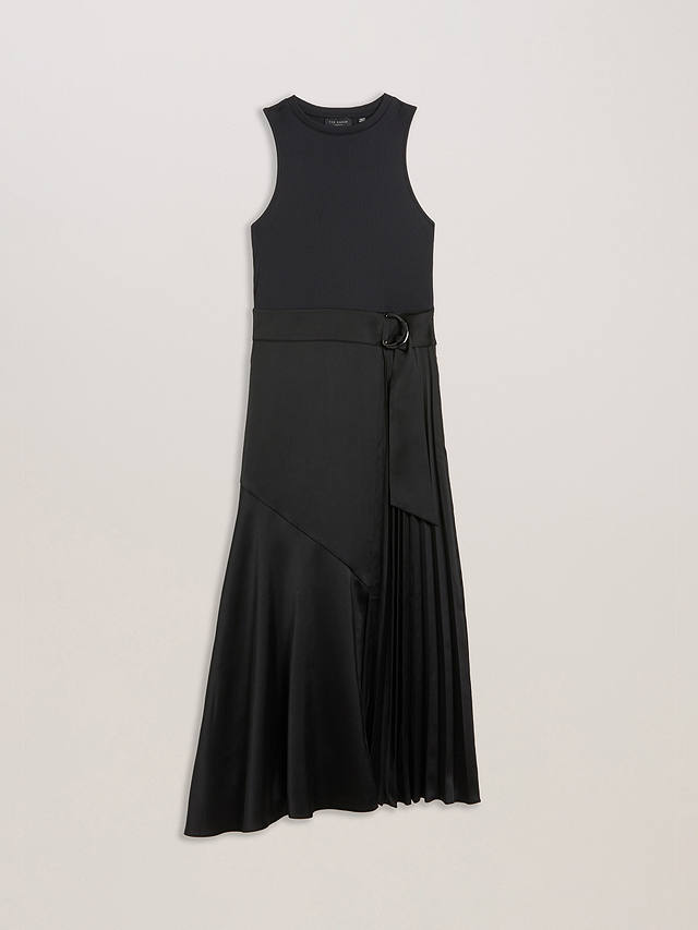Ted Baker Wiiloww Satin Skirt Midi Dress, Black