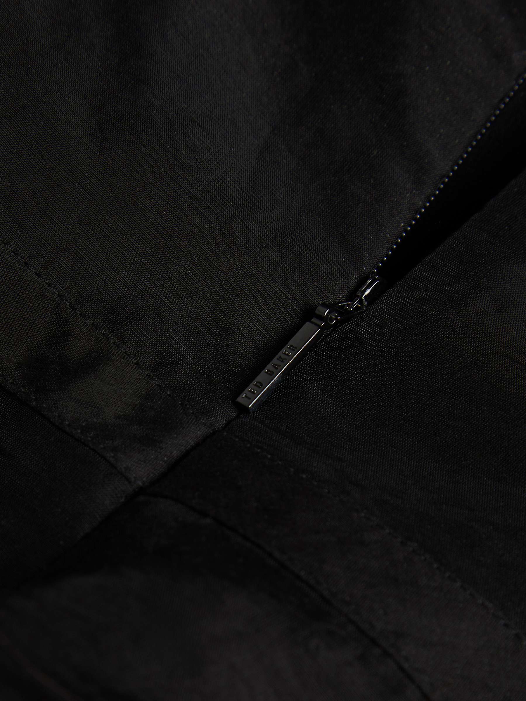 Buy Ted Baker Tatsu Puff Sleeve Midi Dress, Black Online at johnlewis.com