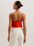 Ted Baker Andreno Scallop Trim Cami Top, Red Mid