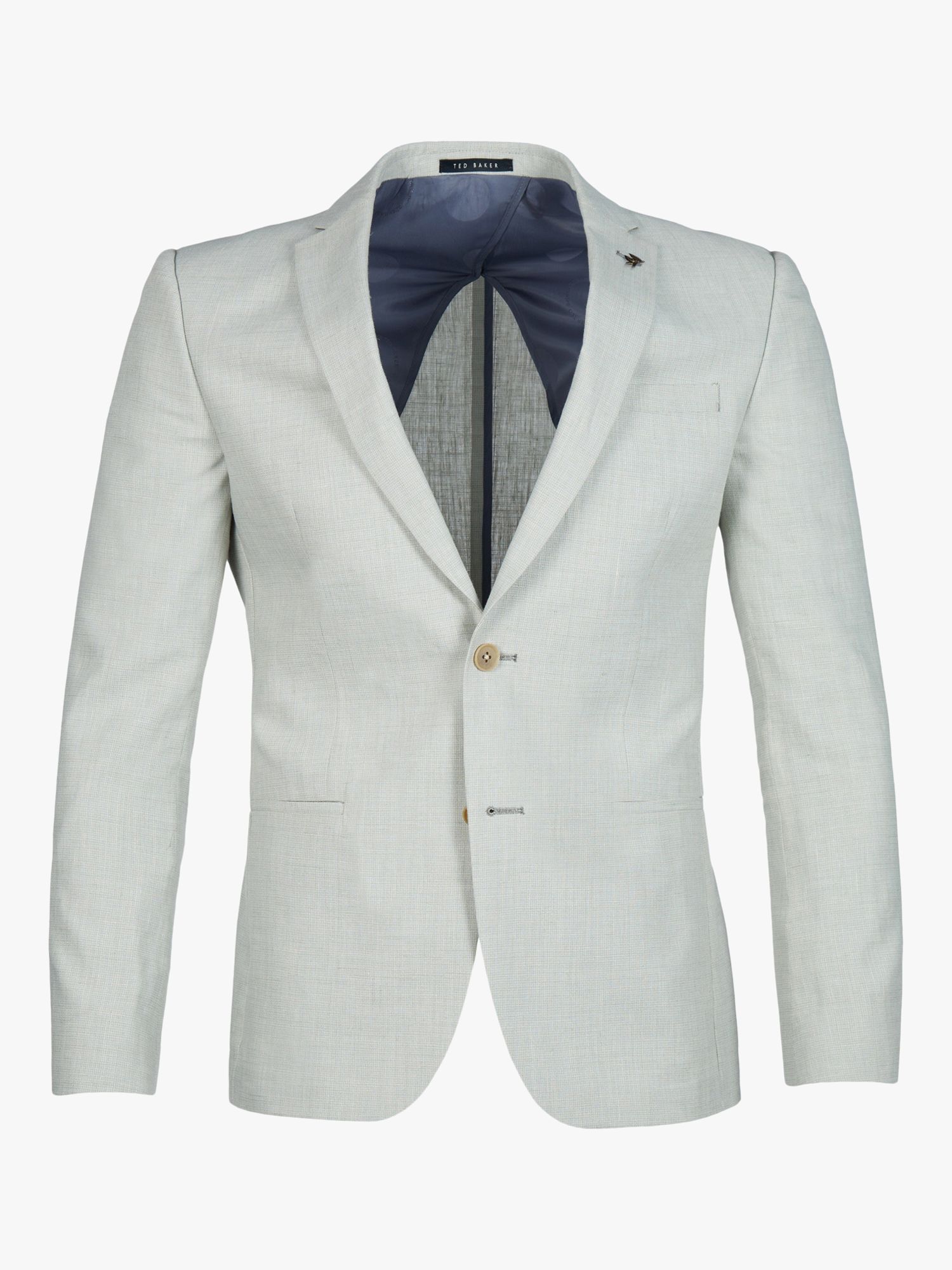 Ted Baker Leo Linen Slim Fit Suit Jacket, Pistachio, 44S