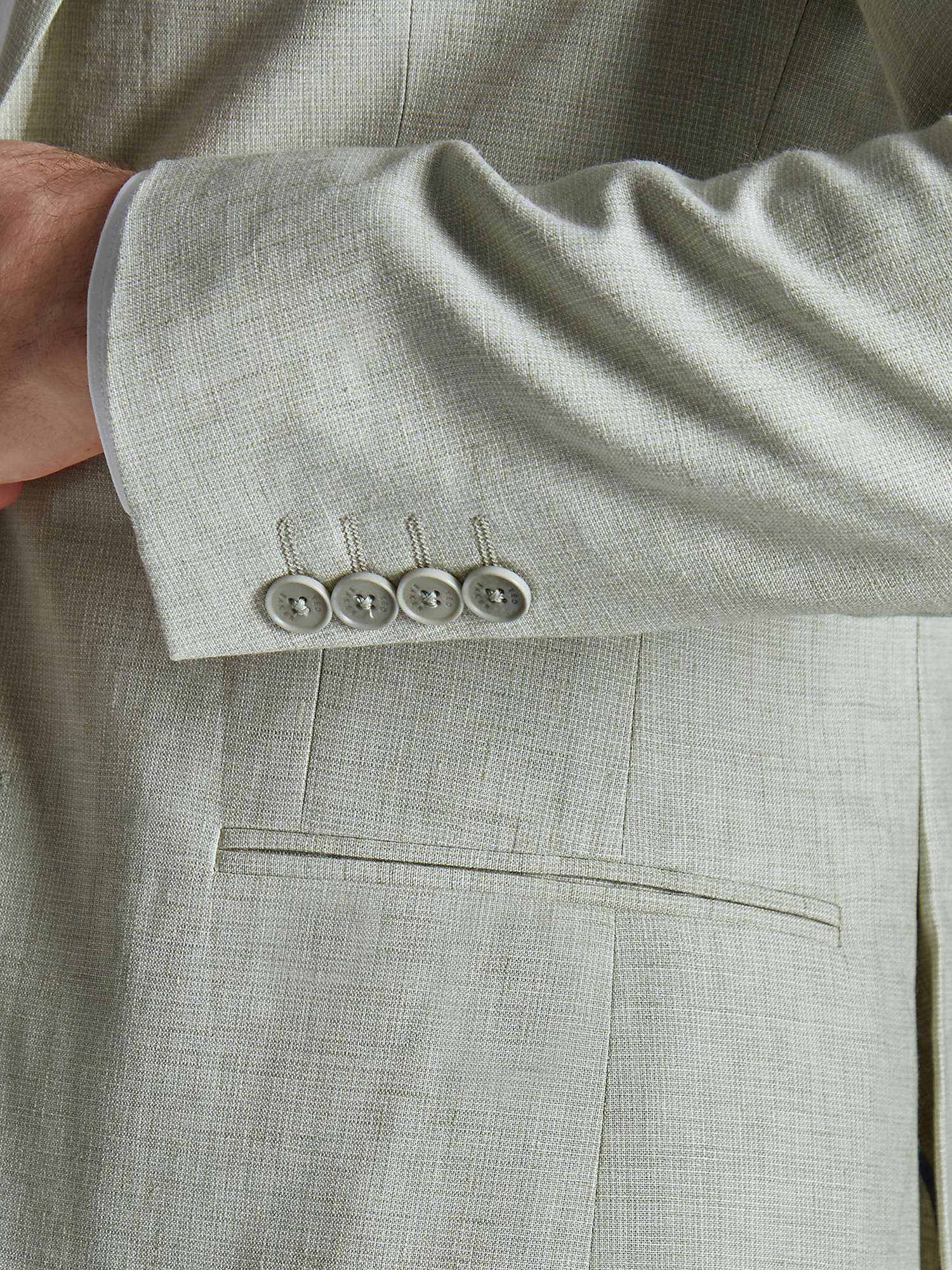 Buy Ted Baker Leo Linen Slim Fit Suit Jacket, Pistachio Online at johnlewis.com