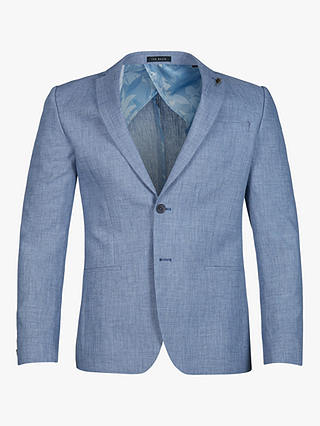 Ted Baker Hydra Linen Slim Fit Suit Jacket, Blue