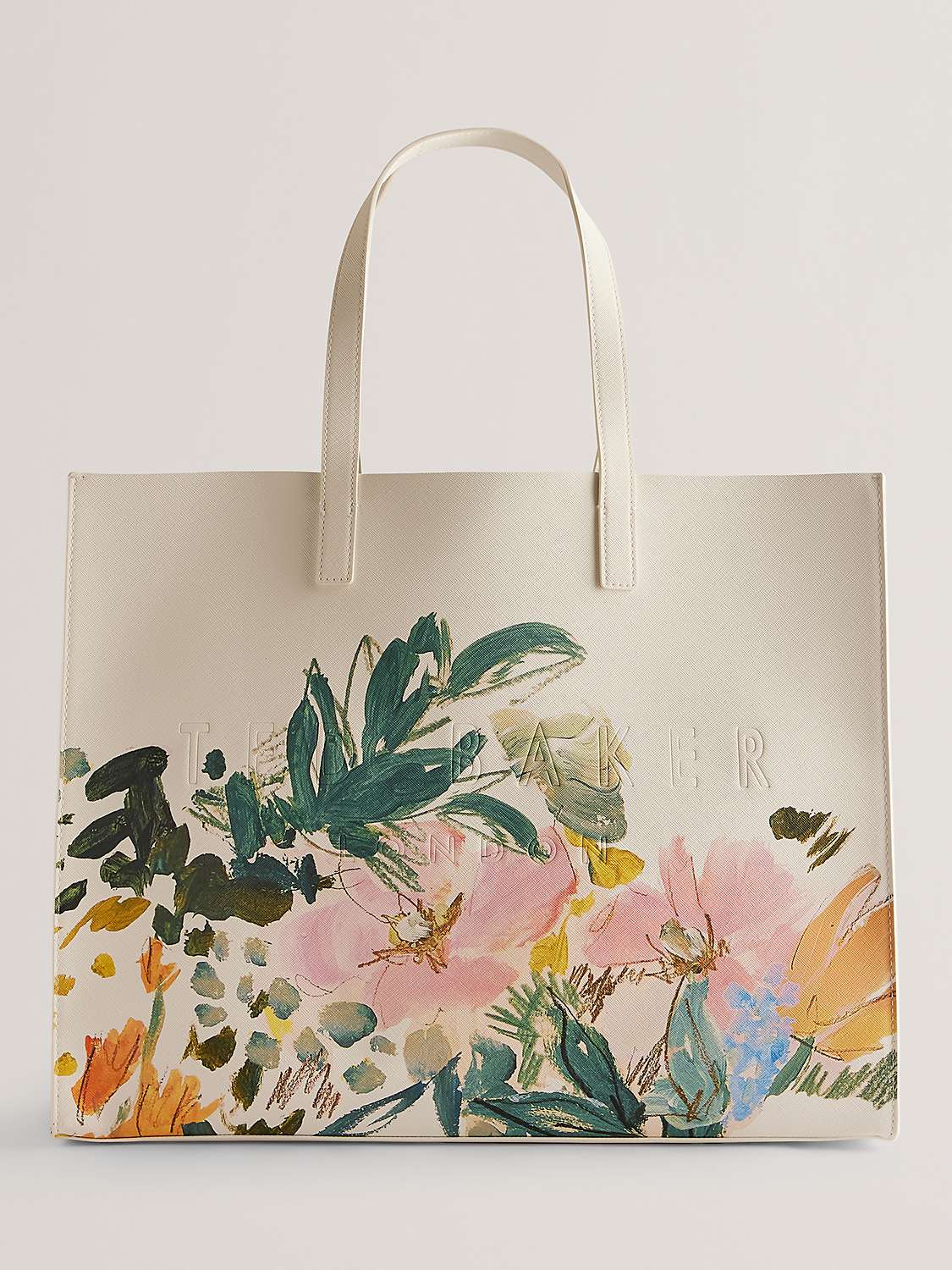 Buy Ted Baker Meadcon Painted Meadow East West Icon Bag, Cream/Multi Online at johnlewis.com