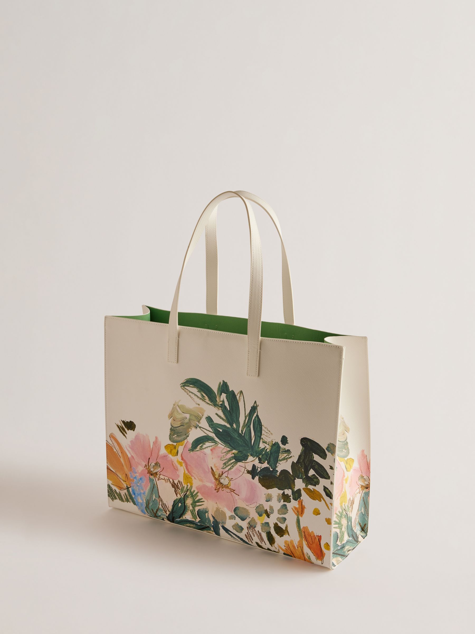 Buy Ted Baker Meadcon Painted Meadow East West Icon Bag, Cream/Multi Online at johnlewis.com
