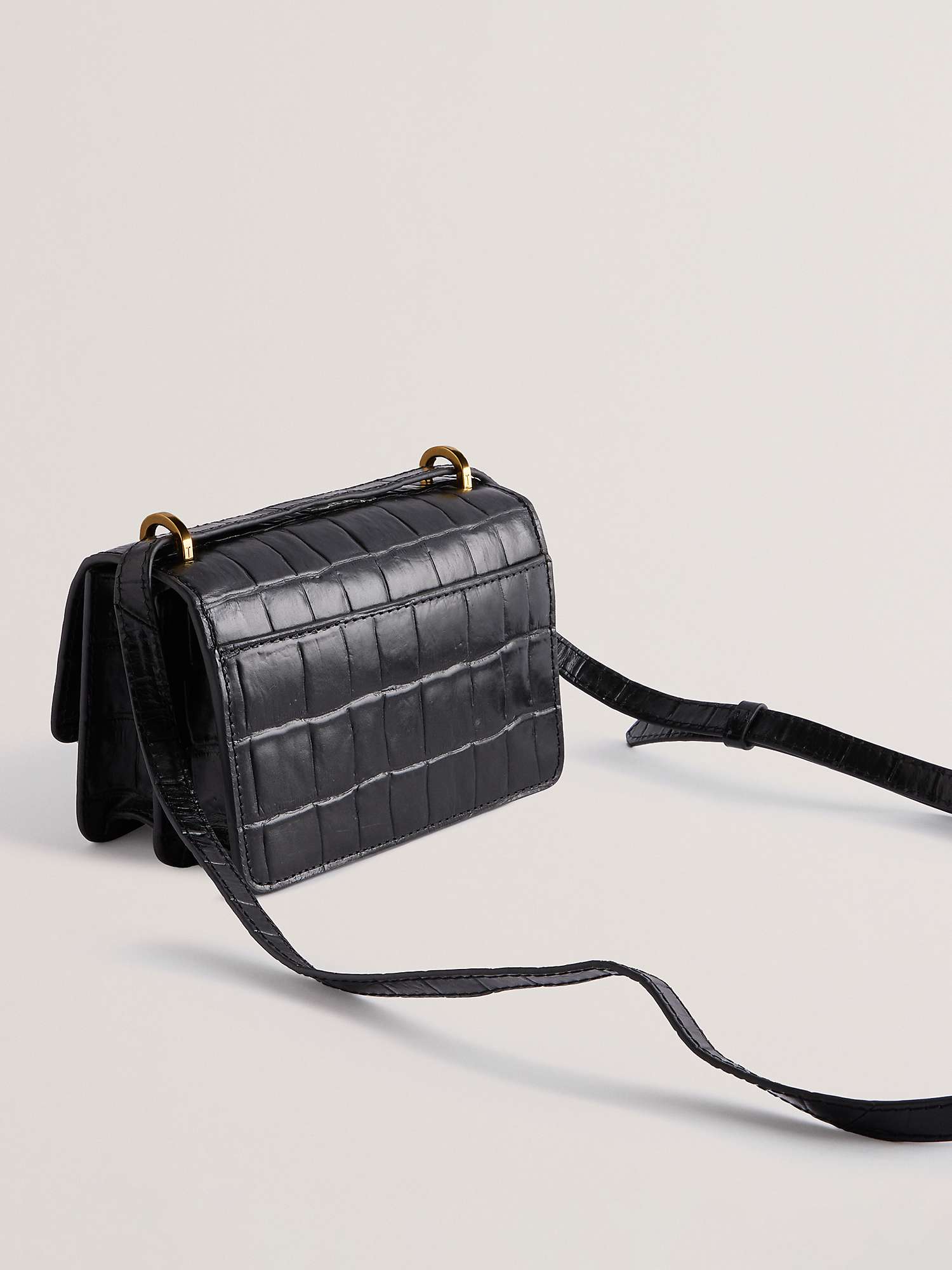 Buy Ted Baker Ssloane Croc Effect Leather Cross Bosy Bag Online at johnlewis.com