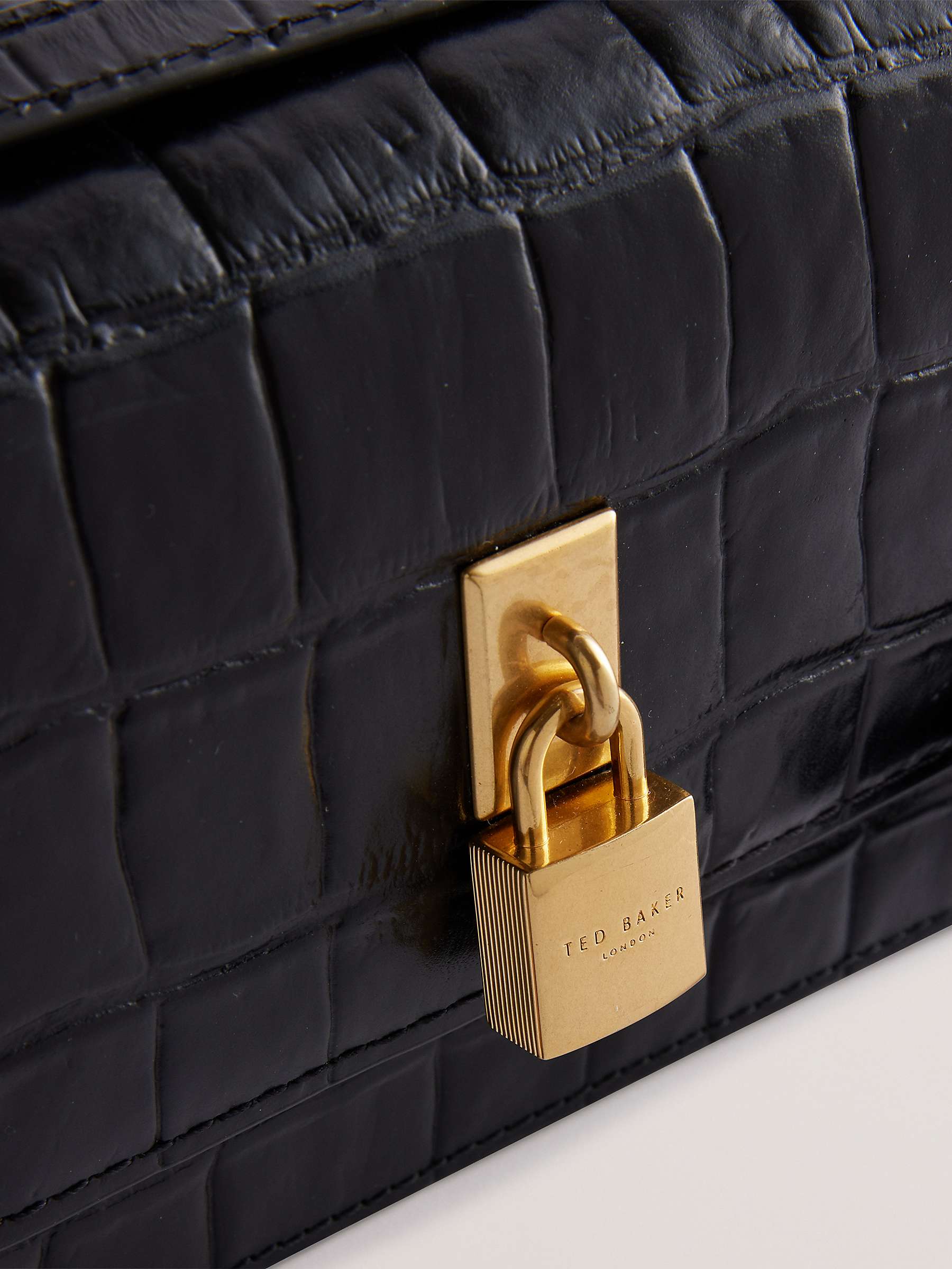 Buy Ted Baker Ssloane Croc Effect Leather Cross Bosy Bag Online at johnlewis.com