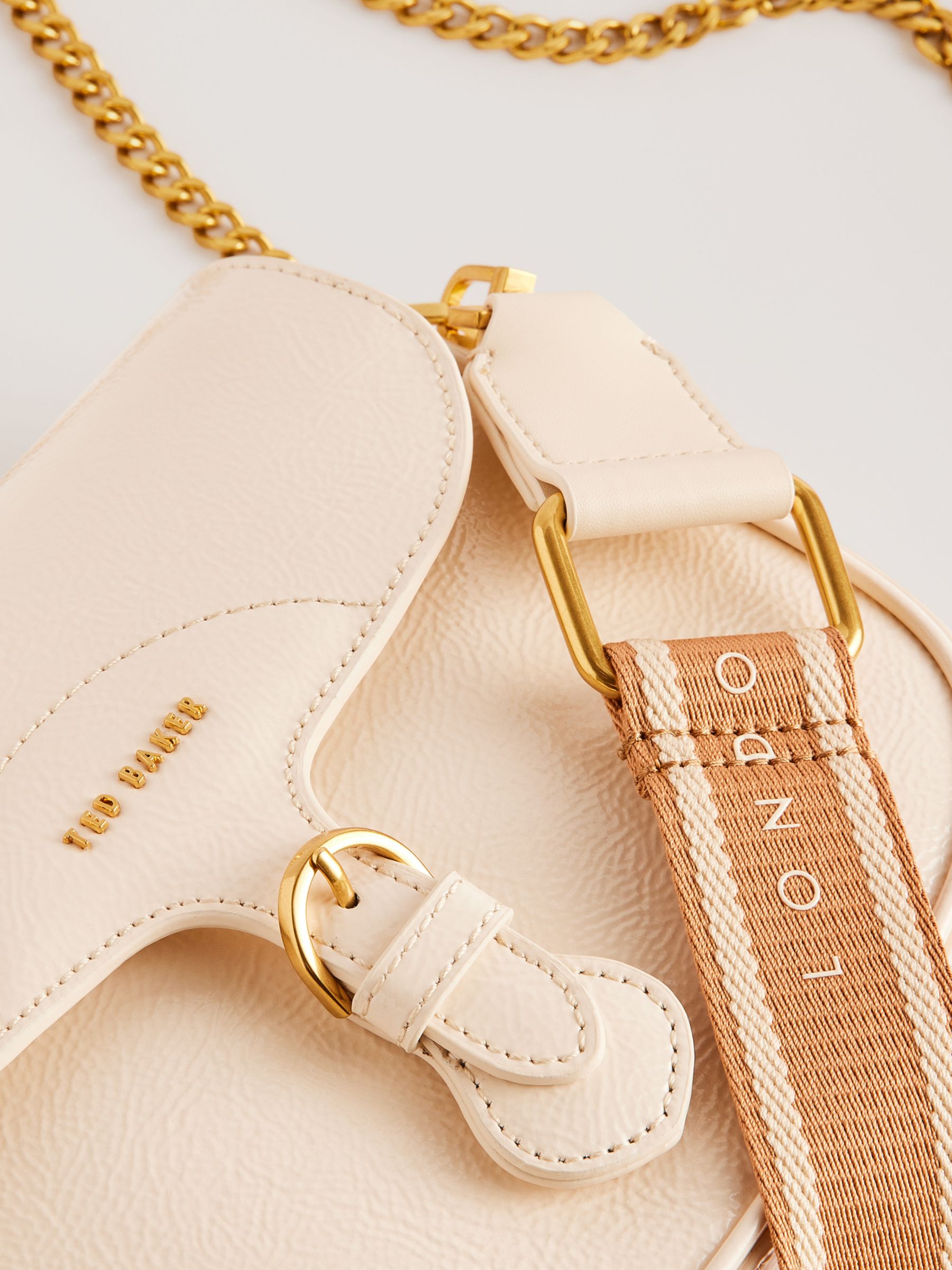 Buy Ted Baker Esia Leather Cross Body Saddle Bag Online at johnlewis.com