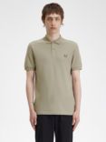 Fred Perry Tennis Polo Shirt, Warm Grey/Brick