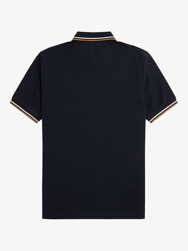 Fred Perry Twin Tipped Short Sleeve Polo Shirt, Navy