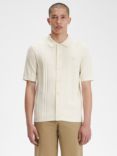 Fred Perry Button Knit Shirt, Ecru