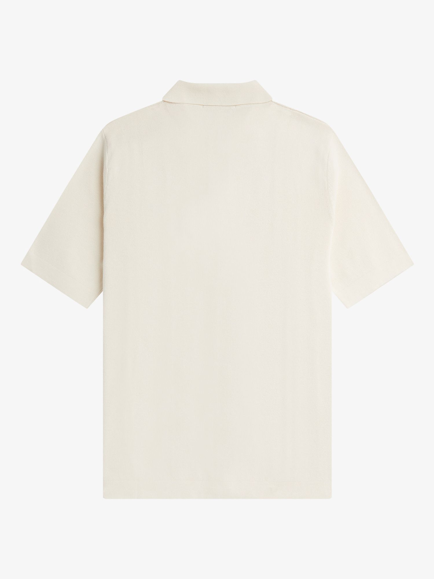 Fred Perry Button Knit Shirt, Ecru, M