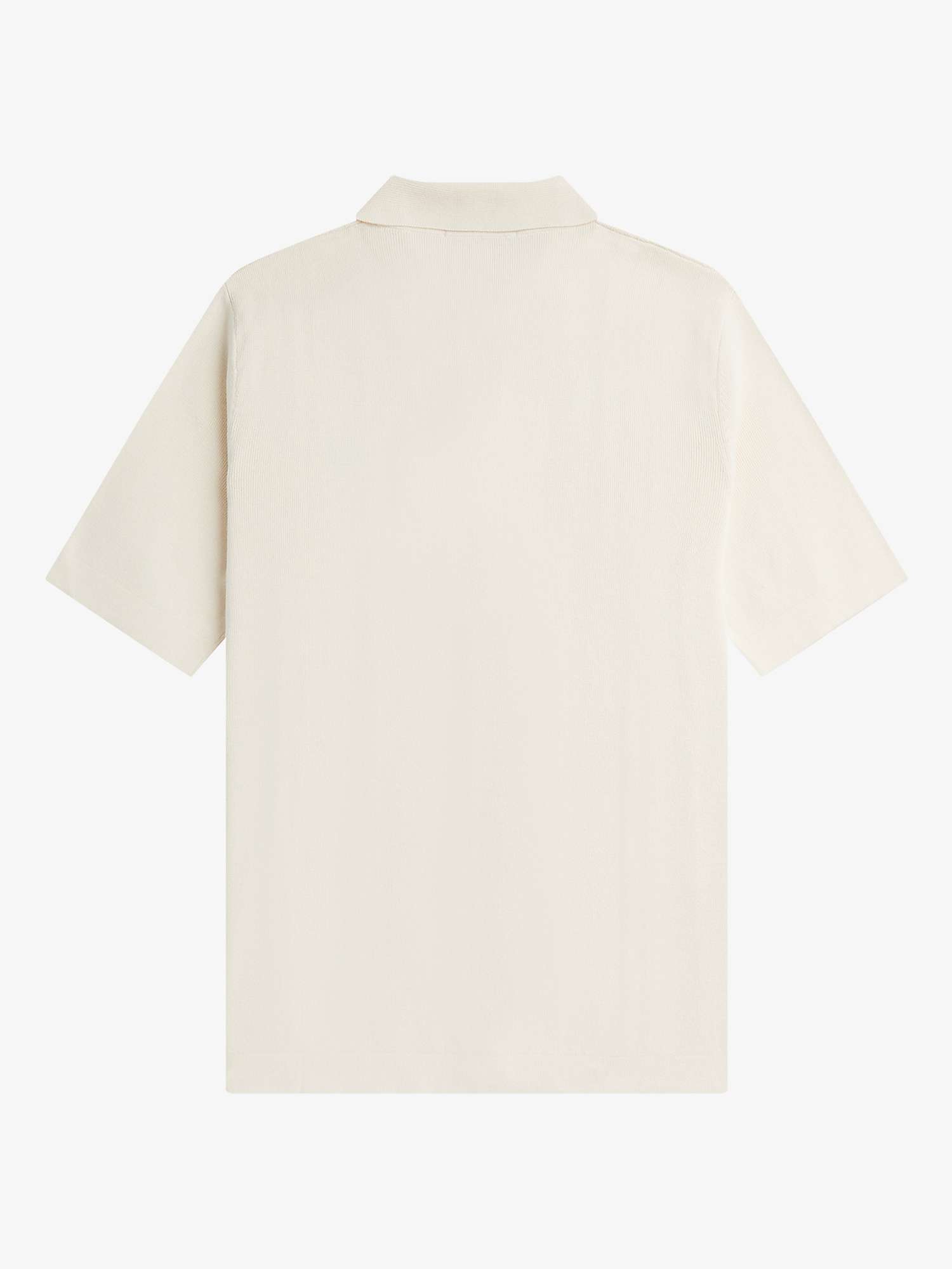 Buy Fred Perry Button Knit Shirt, Ecru Online at johnlewis.com