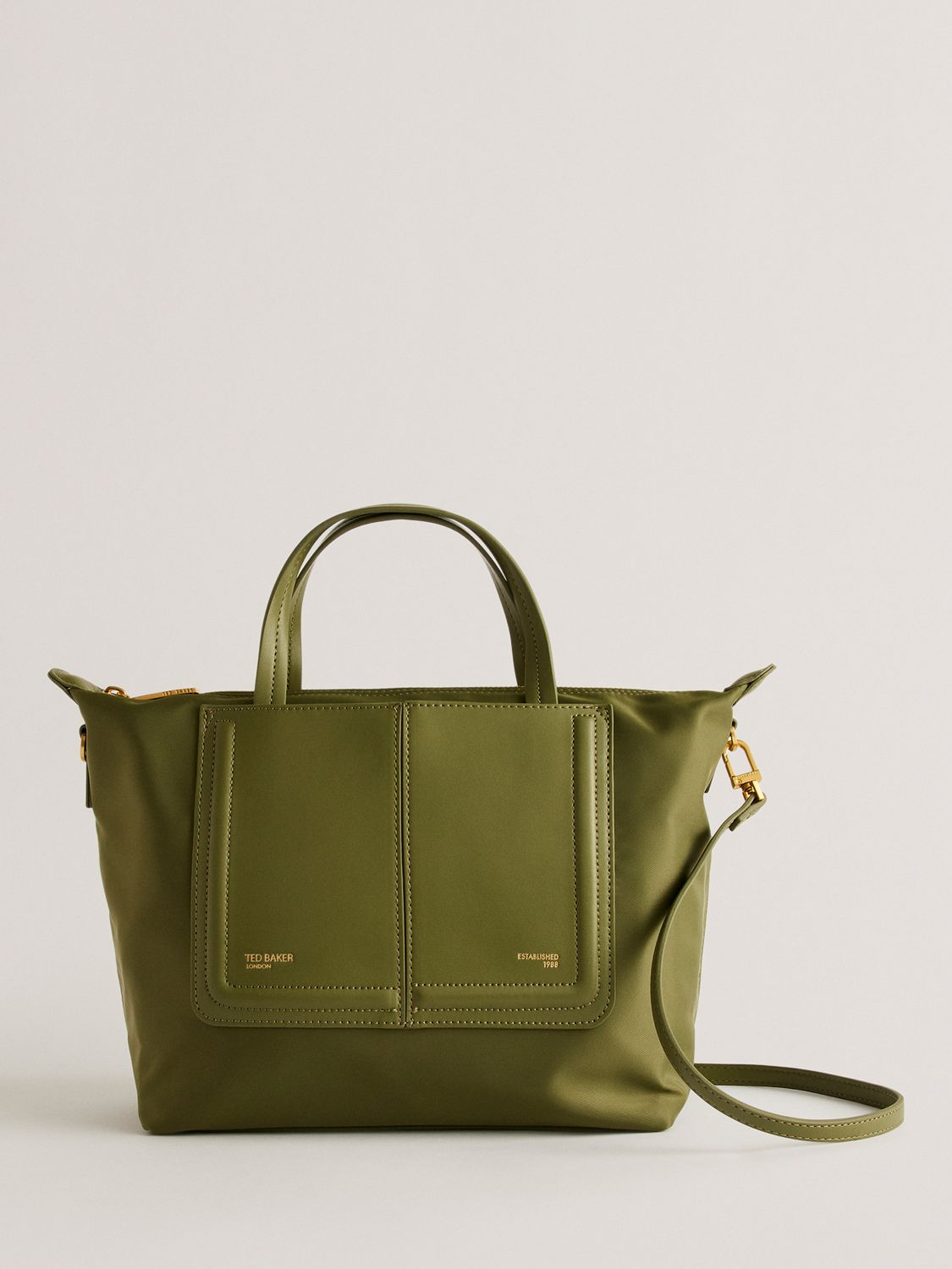 Ted Baker Voyena Small Tote Bag, Dark Green, One Size