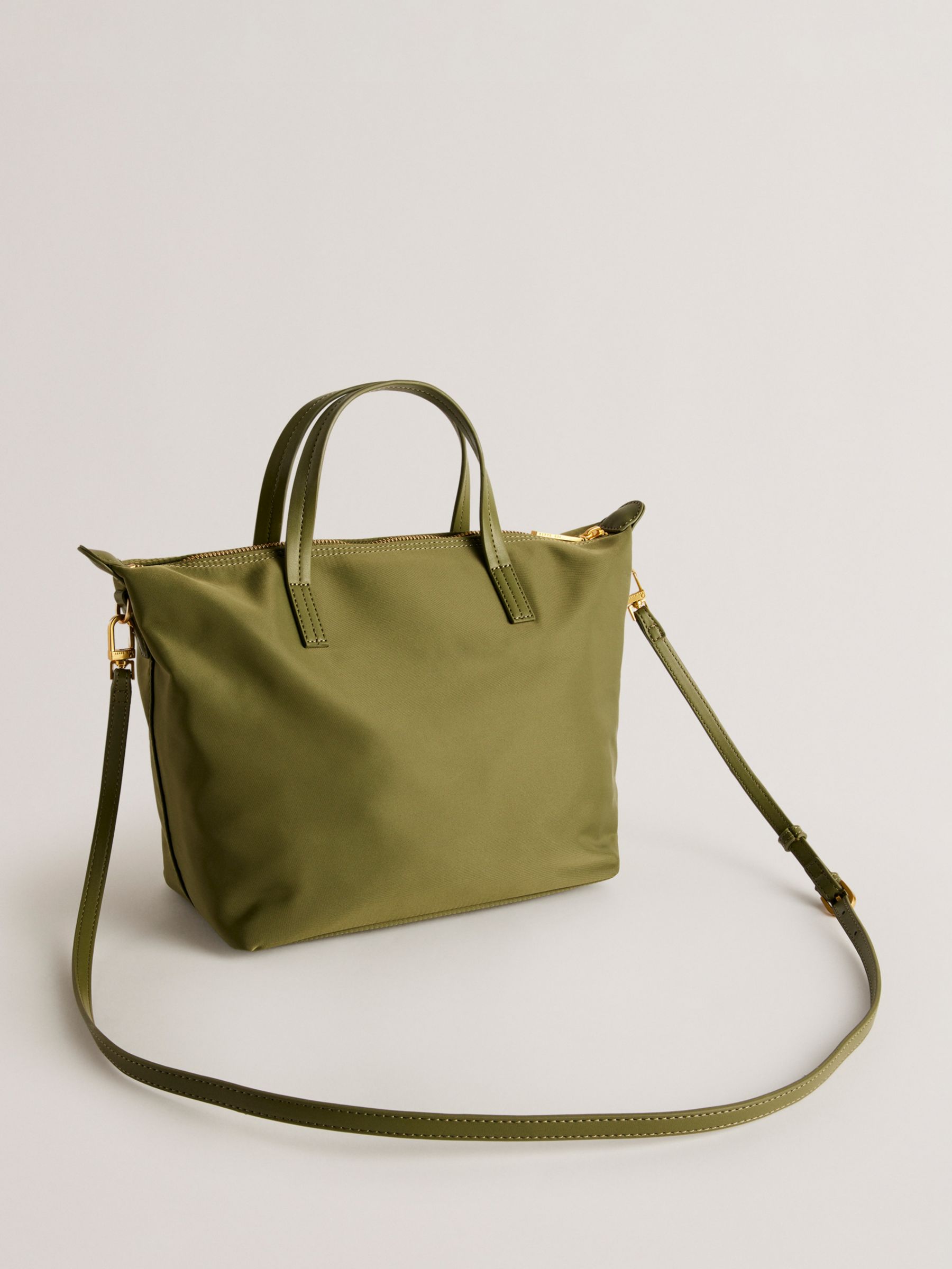 Buy Ted Baker Voyena Small Tote Bag, Dark Green Online at johnlewis.com